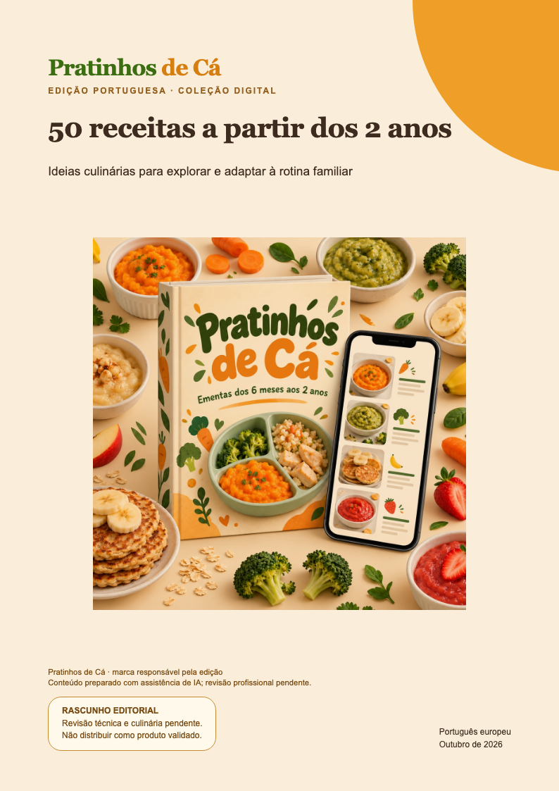 Capa de 50 receitas a partir dos 2 anos