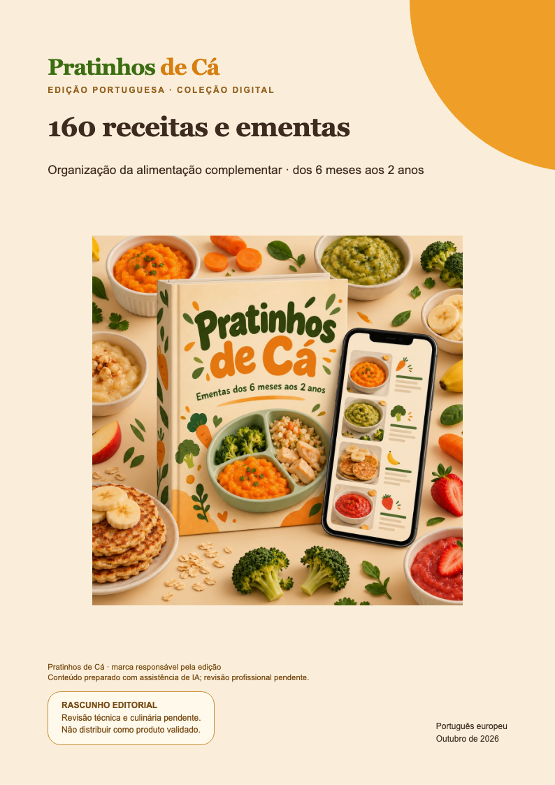 Capa da edição portuguesa do Pratinhos de Cá